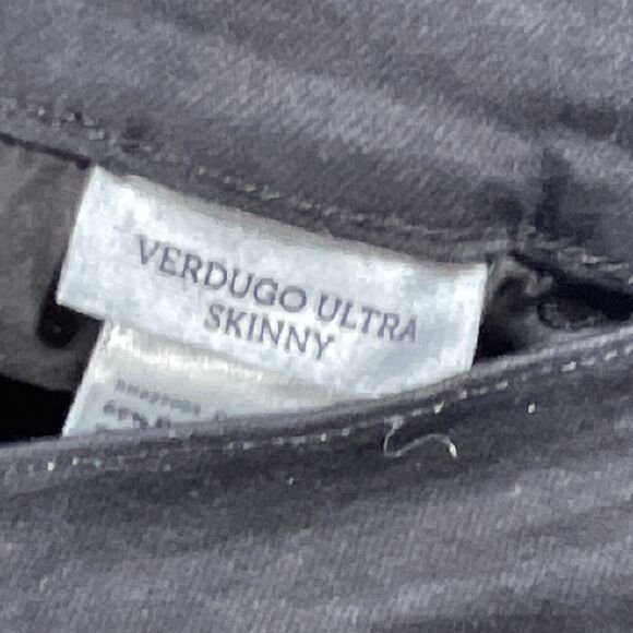 Paige Jeans Womens Verdugo‎ Ankle Skinny size 27 x 30 Black Denim Stretch - Picture 8 of 12